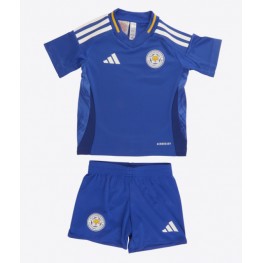 Leicester City Thuis tenue Kids 2024-25 Korte Mouw (+ Korte broeken)